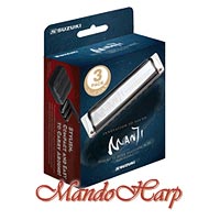 MandoHarp - Suzuki Harmonicas - M-20-MP Manji 3-Key Set