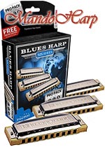 MandoHarp - Hohner Harmonicas - M5330PP Blues Harp MS Pro Pack
