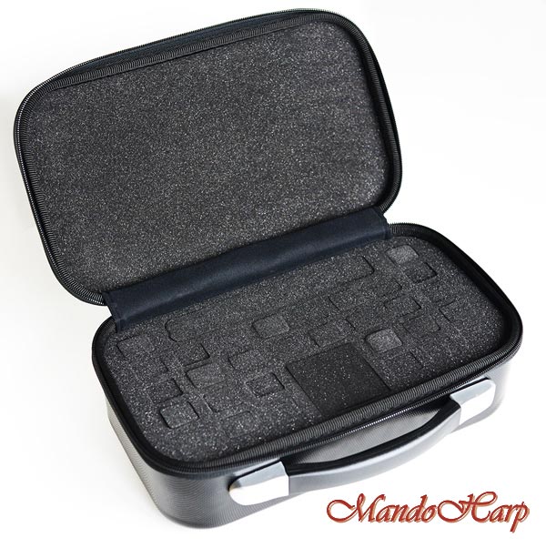 MandoHarp - Seydel Harmonica Case - 930030 Compact Blues Case for 30 Harmonicas and more