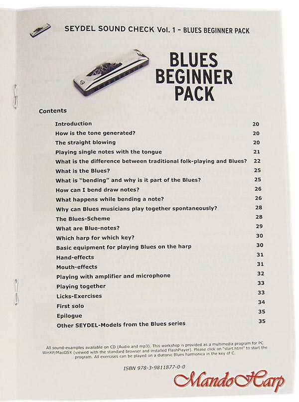 MandoHarp -Seydel 40020 Soundcheck V1. STEEL - Blues Beginner Pack