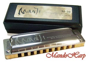 MandoHarp - Suzuki Diatonic Harmonica - M-20-L Manji Low