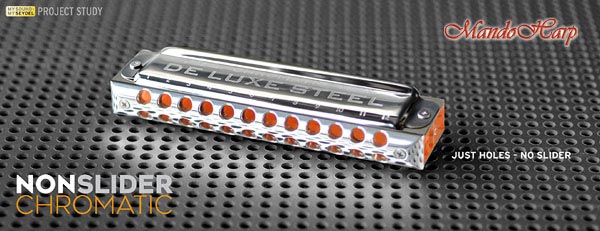 MandoHarp - Seydel Harmonica - 54481 NONSLIDER Chromatic DE LUXE STEEL