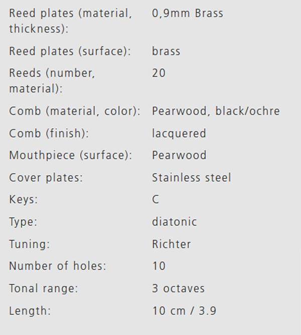 MandoHarp - Hohner Harmonica - M2021 Marine Band Classic 125th Anniversary Edition