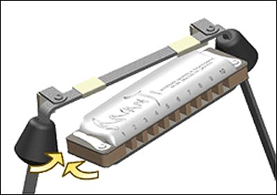 MandoHarp - Suzuki SHH-10R Diatonic Harmonica Holder/Harness