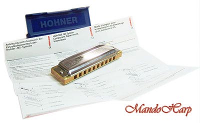 MandoHarp - Hohner Diatonic Harmonica - 532/20 Blues Harp MS