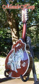 MandoHarp - 'Angels' F-Hole Mandolin with Abalone and Mother of Pearl Inlay