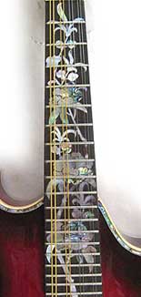 MandoHarp - 'Paeonia Birds' Hand-made F-4 Style Inlaid Mandolin