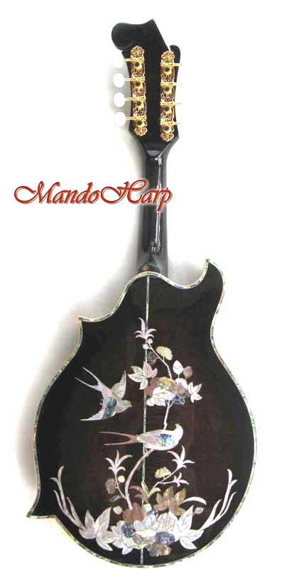Floral Swallows F4-Style Inlaid Mandolin