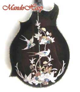 Floral Swallows F4-Style Inlaid Mandolin