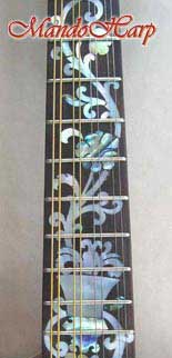 MandoHarp - 'Chalice' Hand-made F4-Style Mandolin with Abalone and Mother of Pearl Inlay
