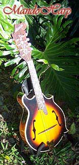 MandoHarp - 'Chalice' Hand-made F4-Style Mandolin with Abalone and Mother of Pearl Inlay