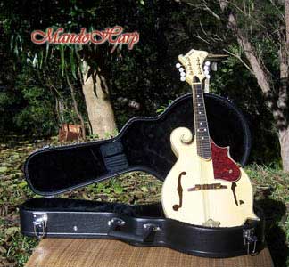 MandoHarp - 'Old Hickory' Blonde F5-Style Mandolin