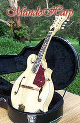 MandoHarp - 'Old Hickory' Blonde F5-Style Mandolin