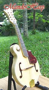 MandoHarp - 'Old Hickory' Blonde F5-Style Mandolin
