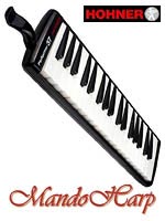 MandoHarp - Hohner Melodica - 943312 Performer 37 Student Series Alto + Soprano