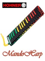 MandoHarp - Hohner Melodica - 944013 Airboard Rasta 32 Alto