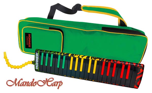 MandoHarp - Hohner Melodica - 944513 Airboard Rasta 37 Alto + Soprano