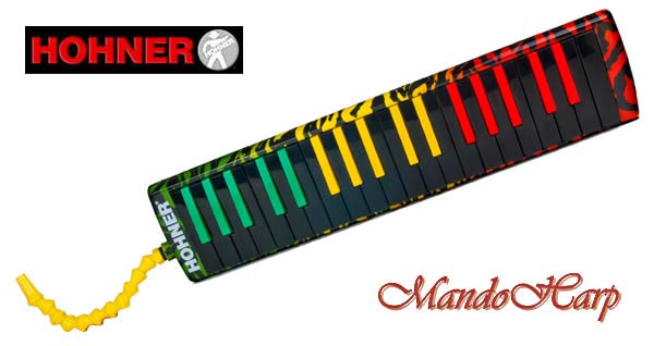 MandoHarp - Hohner Melodica - 944513 Airboard Rasta 37 Alto + Soprano