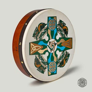 McNeela Green Celtic Knot Bodhran