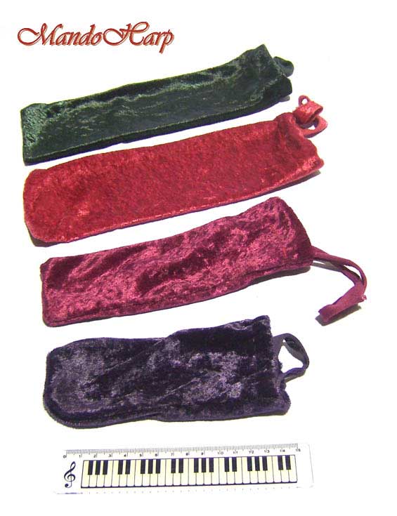 MandoHarp - Velvet Instrument Bags for Chromatic Harmonicas