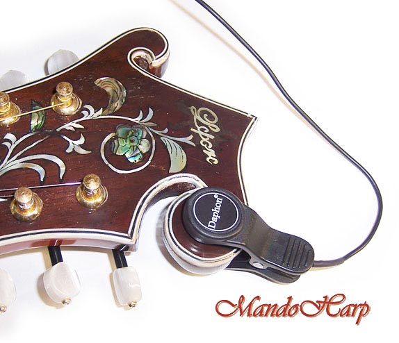 MandoHarp - Clip-On Headstock/Bridge Pickup for Mandolin/Violin/Banjo/Guitar/Ukulele