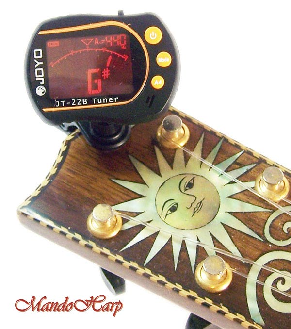 MandoHarp - Joyo JT-22B Clip-On Backlit LCD Chromatic/Guitar/Bass/Violin/Ukulele Tuner