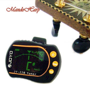 MandoHarp - Joyo JT-22B Clip-On Backlit LCD Chromatic/Guitar/Bass/Violin/Ukulele Tuner