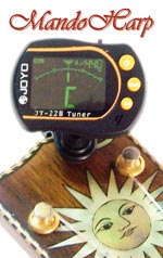 MandoHarp - Joyo JT-22B Clip-On Backlit LCD Chromatic/Guitar/Bass/Violin/Ukulele Tuner