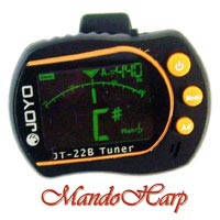 MandoHarp - Joyo JT-22B Clip-On Backlit LCD Chromatic/Guitar/Bass/Violin/Ukulele Tuner