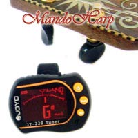 MandoHarp - Joyo JT-22B Clip-On Backlit LCD Chromatic/Guitar/Bass/Violin/Ukulele Tuner