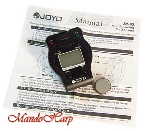 MandoHarp - Joyo JM-62 Clip-On Pulsating Digital LCD Metronome