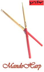 MandoHarp - 'GRIPS' Drumsticks from Kenny Payne - Maple 5AN - Latex Hand Grips, Nylon Tips