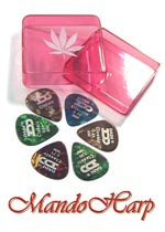 MandoHarp - Stoner's Pick Holder with 6 Picks