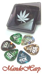 MandoHarp - Stoner's Pick Holder with 6 Picks