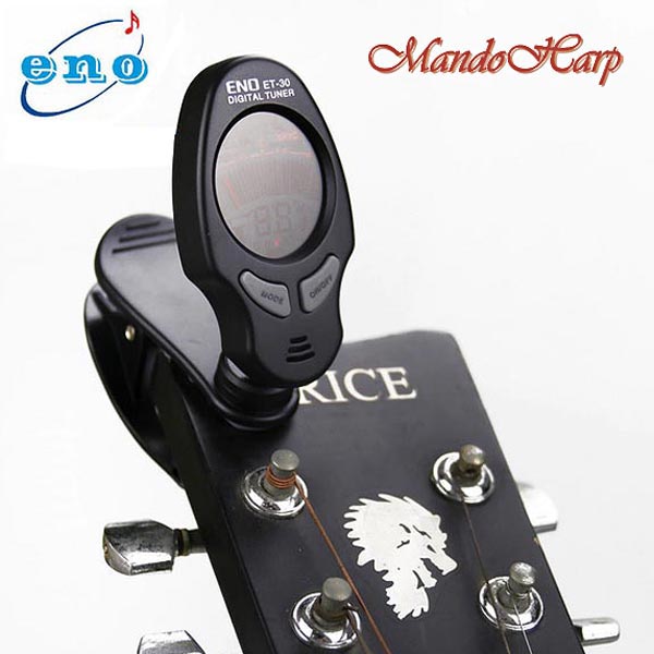 MandoHarp - Eno ET-30 Clip-On Backlit LCD Chromatic Mandolin/Violin/Ukulele/Banjo Tuner