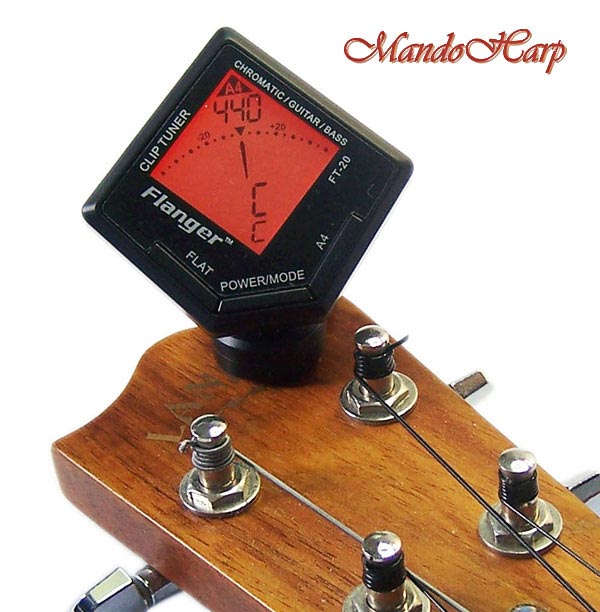 MandoHarp - Flanger FT-20 Universal Clip-On Chromatic/Guitar/Bass Tuner