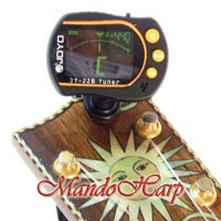 MandoHarp - Joyo JT-22B Clip-On Backlit LCD Chromatic/Guitar/Bass/Violin/Ukulele Tuner
