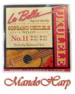 MandoHarp - Ukulele Strings - La Bella No. 11 Soprano 0.022-0.036