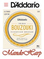 MandoHarp - Irish Bouzouki Strings - D'Addario EJ81 Phosphor Bronze 0.011-0.040
