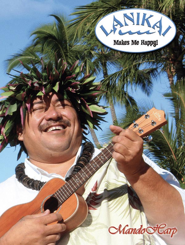 MandoHarp - Ukulele Strings - Lanikai Soprano - White Nylgut - by Aquila