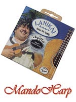 MandoHarp - Ukulele Strings - Lanikai Soprano - White Nylgut - by Aquila