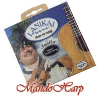 MandoHarp - Ukulele Strings - Lanikai Soprano - White Nylgut - by Aquila