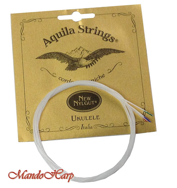 MandoHarp - Ukulele Strings - Aquila 4U Soprano, Regular High G, All Nylgut�