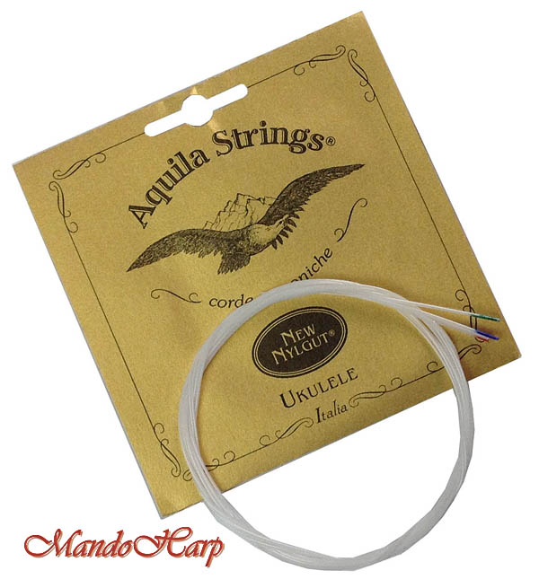 MandoHarp - Ukulele Strings - Aquila 4U Soprano, Regular High G, All Nylgut�