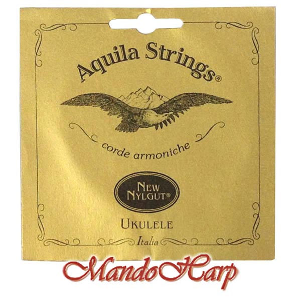 MandoHarp - Ukulele Strings - Aquila 8U Concert, Wound Low G, 3 x Nylgut �