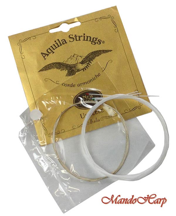 MandoHarp -Ukulele Strings - Aquila 8U Concert, Wound Low G, 3 x Nylgut �