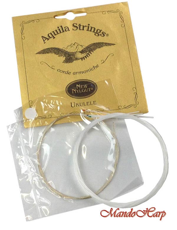 MandoHarp - Ukulele Strings - Aquila 8U Concert, Wound Low G, 3 x Nylgut �
