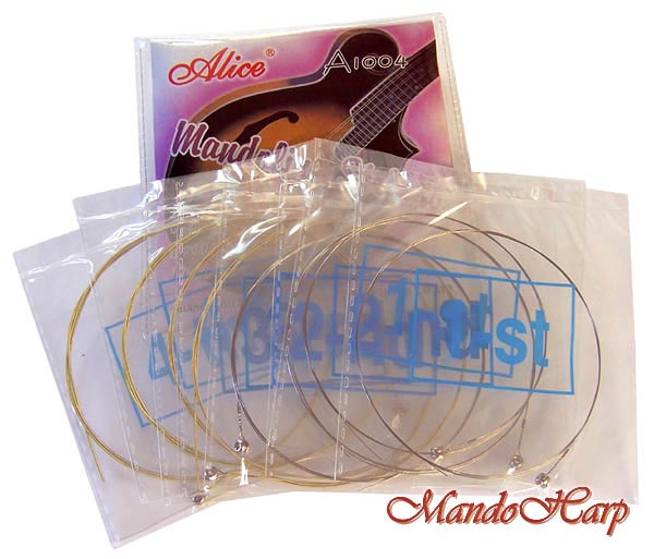 MandoHarp - Alice A1004 Medium-Weight Bronze-Wound Ball-End Mandolin Strings 0.010-0.034