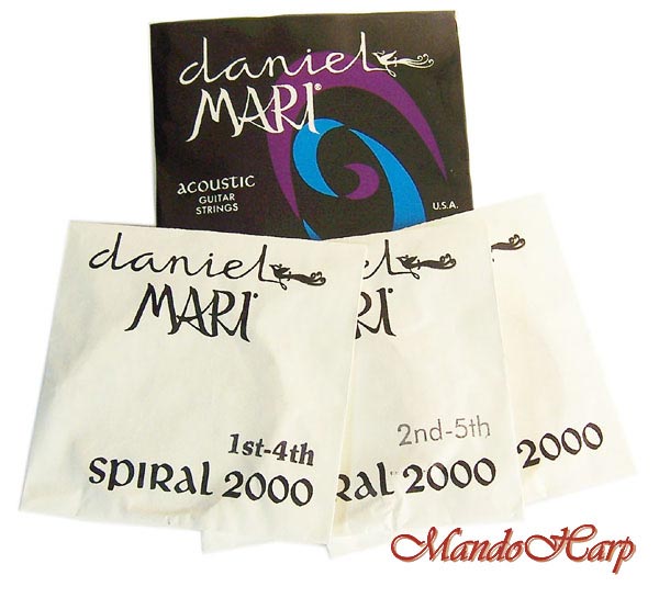 MandoHarp - Daniel Mari Acoustic Guitar Strings. Phosphor Bronze-Wound. Ball-End. Light. 0.012