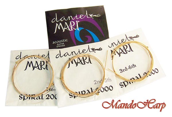MandoHarp - Daniel Mari Acoustic Guitar Strings. Phosphor Bronze-Wound. Ball-End. Light. 0.012